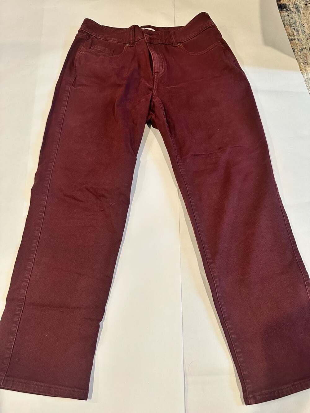 Lane Bryant Pants Size 12P Burgundy Wine Red
